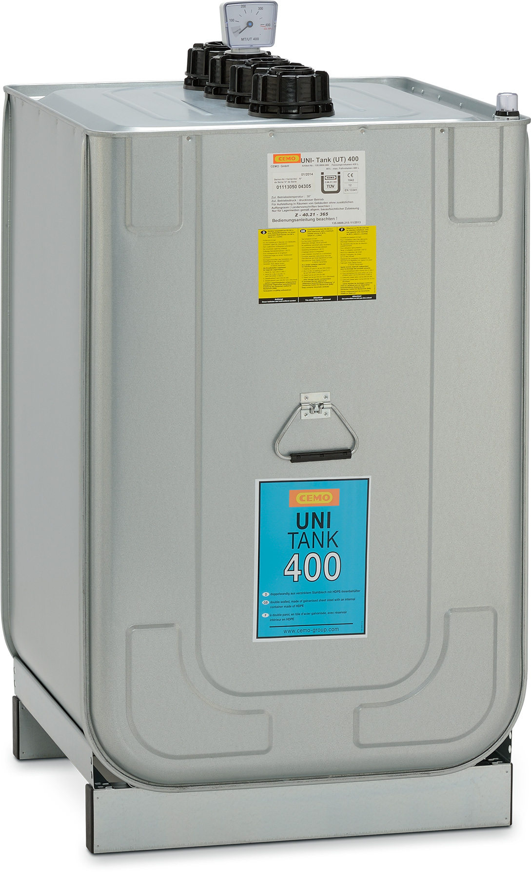 UNI-Tank Inhalt 400 Liter für Diesel- und Frischöl-Lagerung